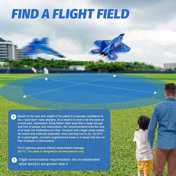 High-Speed RC Fighter Jet Plane with Remote Control