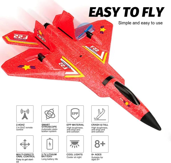 High-Speed RC Fighter Jet Plane with Remote Control