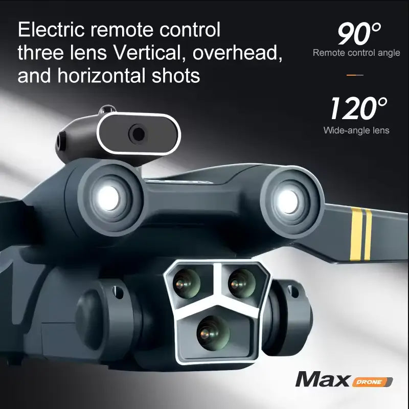 Y3 Max 4K Dual Camera Foldable Drone with Optical Flow & Gesture Control