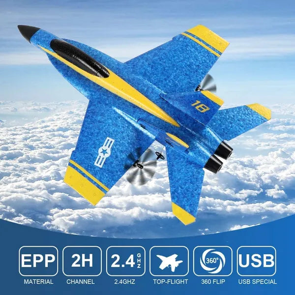 High-Speed RC Fighter Jet Plane with Remote Control